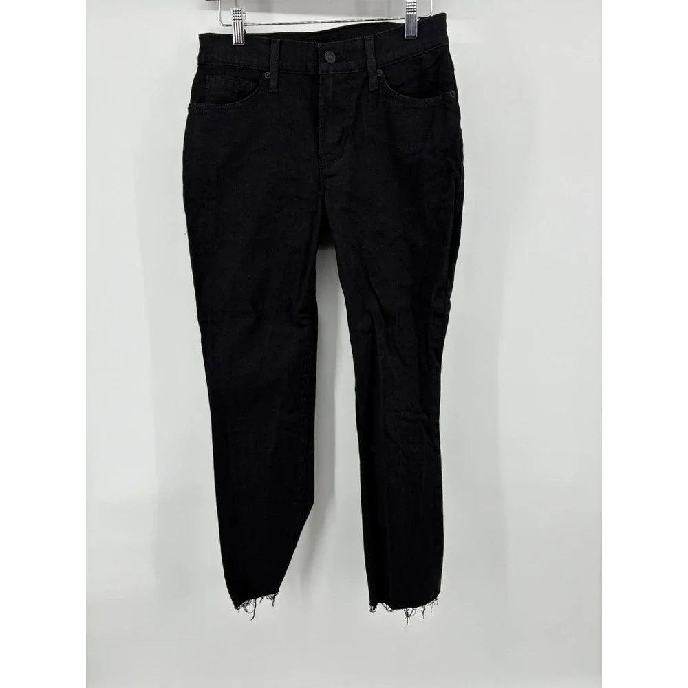 Hudson Ace Dal Black Skinny Jeans Raw Hem Size 30‎ ZGSDAL6829
